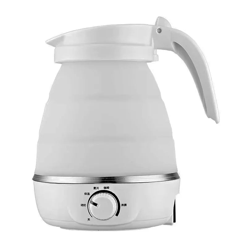 Mini Portable Fold Electric Kettle Thermostat Keep Warm Home Travel Business Automatic Power Off Silicone Stainless Steel Safety