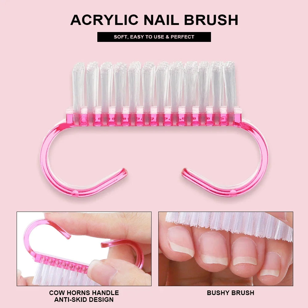 Acrylic Powder Kit And Liquid Monomer Nail Set for Nails Art Extension Decoration With Crystal Nail Tips Carving 3D DIY Tools