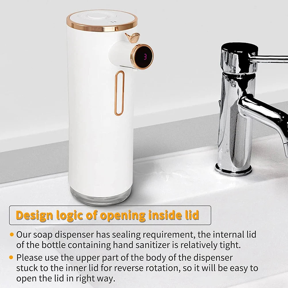 ABLK Automatic Foam Soap Dispenser, Touchless Electric Soap Dispenser, Auto Adjustable Soapdispenser For Kitchen Bathroom