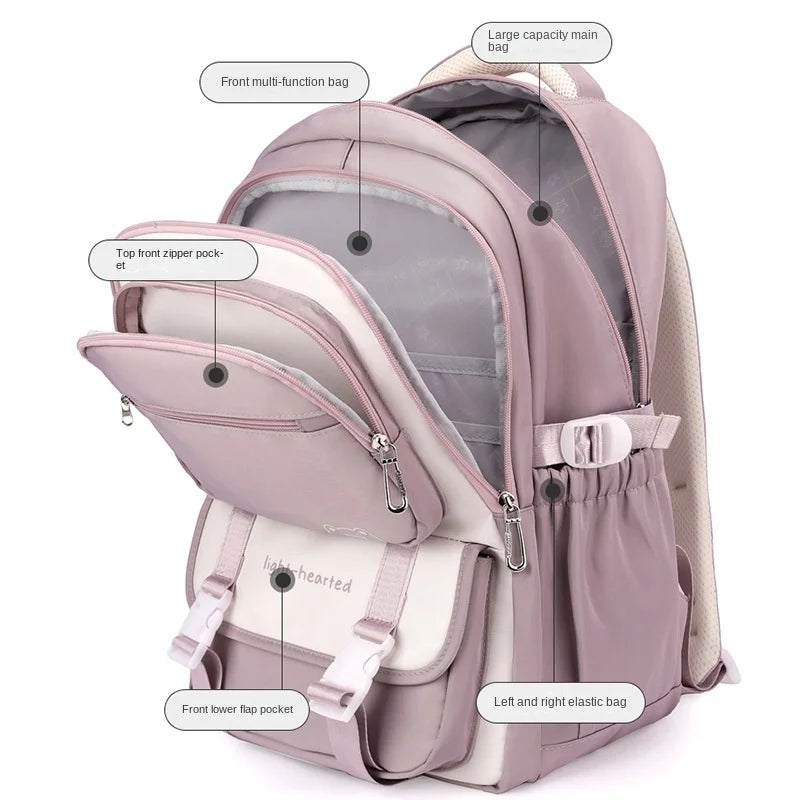 Fashion Girls School Backpack School Bags Teenage Laptop Backpack Casual Travel Backpack Book Bag Children Schoolbag Waterproof