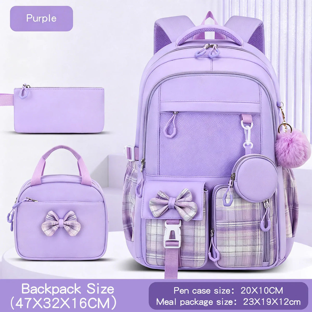 Children School Bags Set Girls Large Schoolbag Kawaii Primary School Backpack Kids Book Bag Waterproof Laptop Travel Rucksack