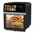 10L Air Fryer Oven, Oil Free Fryer with 11 programs, Hot Air Flow 360 ° Touch Screen, Healthy Cooking for Pizza, Chicken, Fries, Timer, Multifunction for All Family