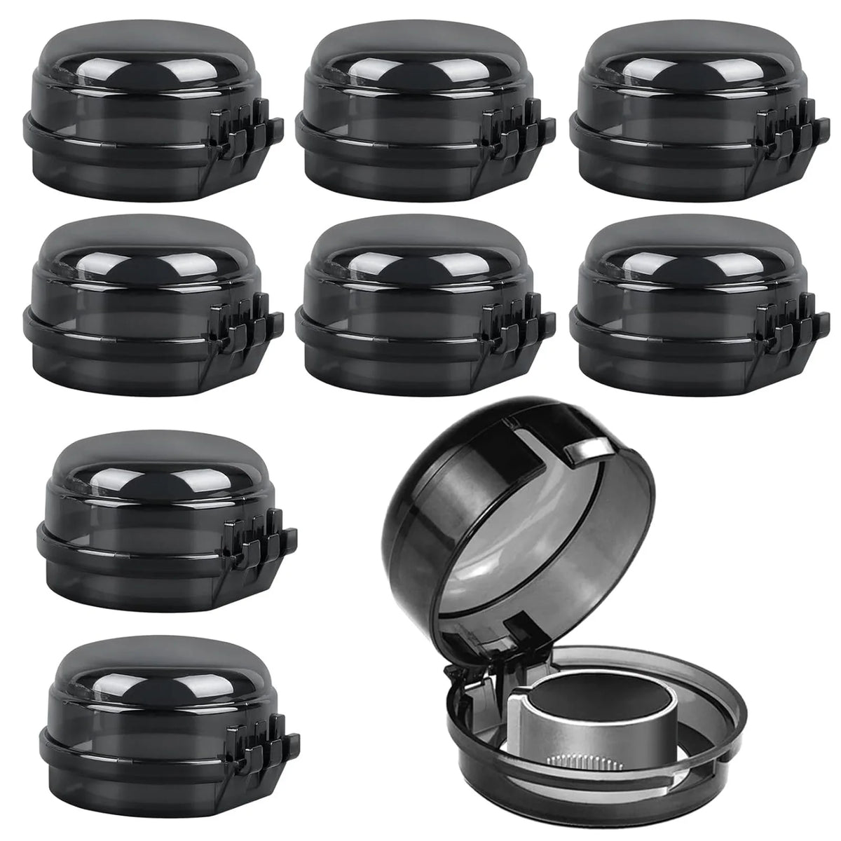 4/8pcs Stove Knob Covers Child Proof Switch Covers Black Transparent Color Prevent Kids Pets Turning on Stoves Universal Size